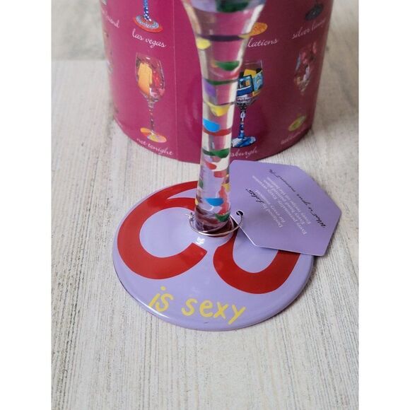 Lolita 60 is sexy wine glass birthday drinkware decor - Picture 3 of 8